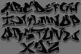 Alphabet: Ubdj5xzryhq= Graffiti Words